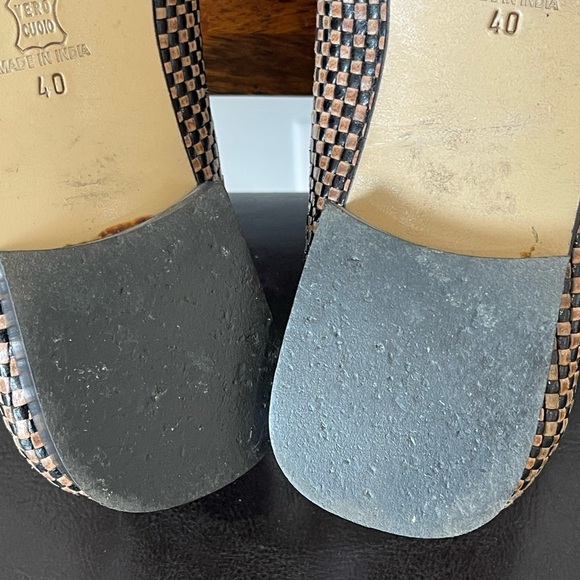 Raffaella Venturini brown and black leather loafers size 9 Eu 40 - Picture 13 of 17